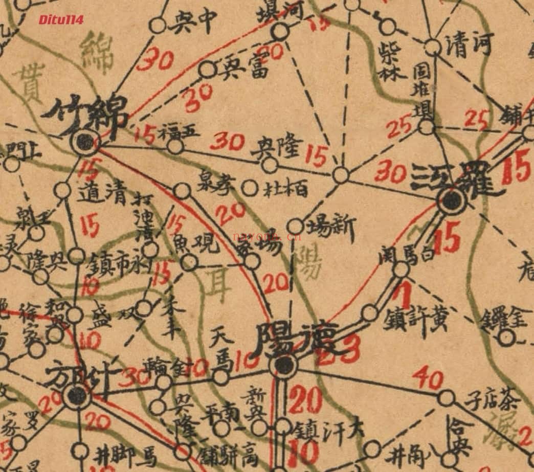 1913年四川明细道里全图(34M)
