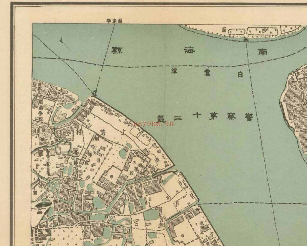 1938年广州市市区联络图(13幅)