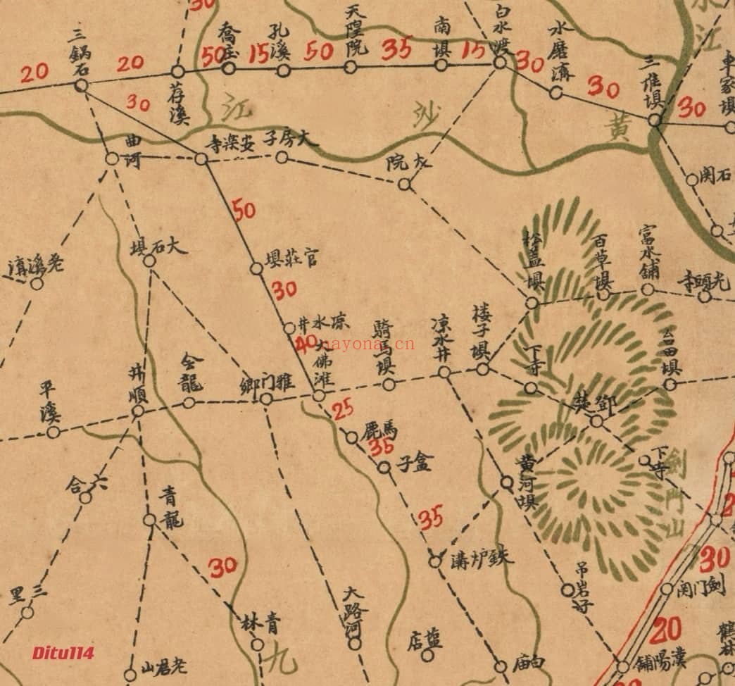 1913年四川明细道里全图(34M)