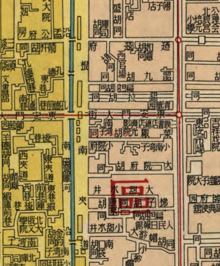 1950年北京街道详图