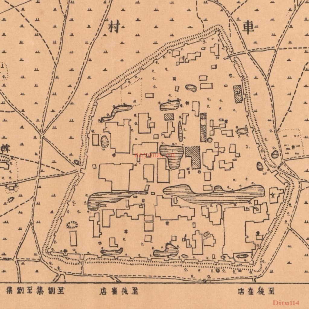 1934年一万分一《徐州机场附近地形图》12幅