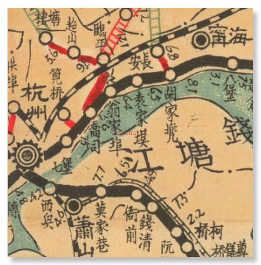 1947年浙江省公路路线图(14MB)