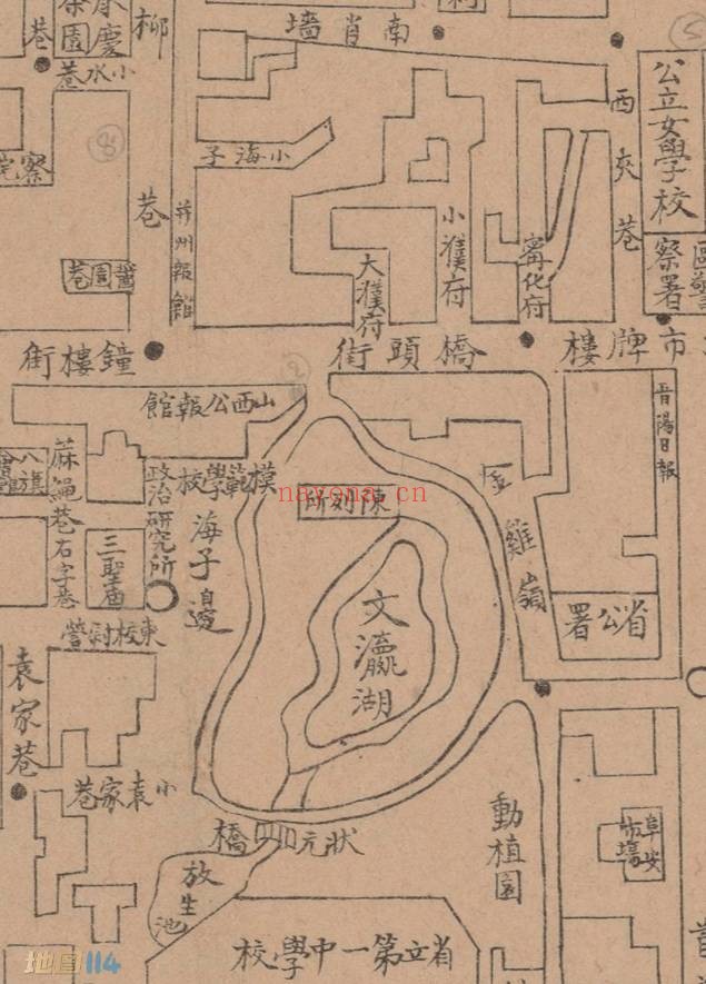 1912年山西省会全图