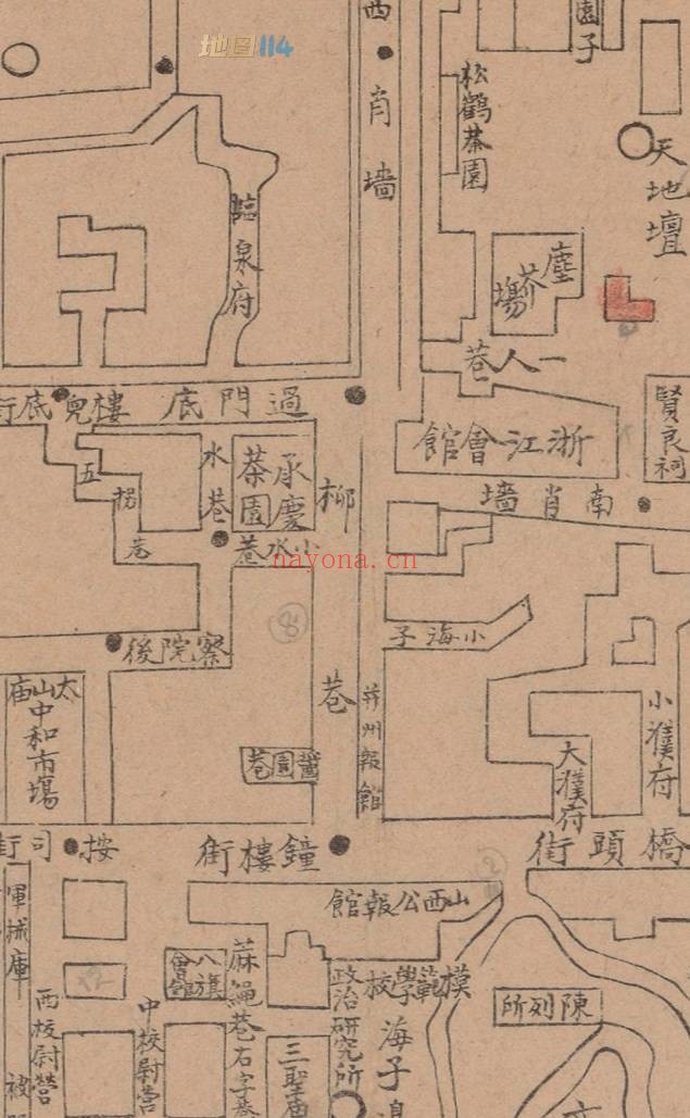 1912年山西省会全图
