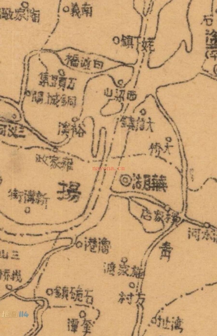 1945年安徽省水道图
