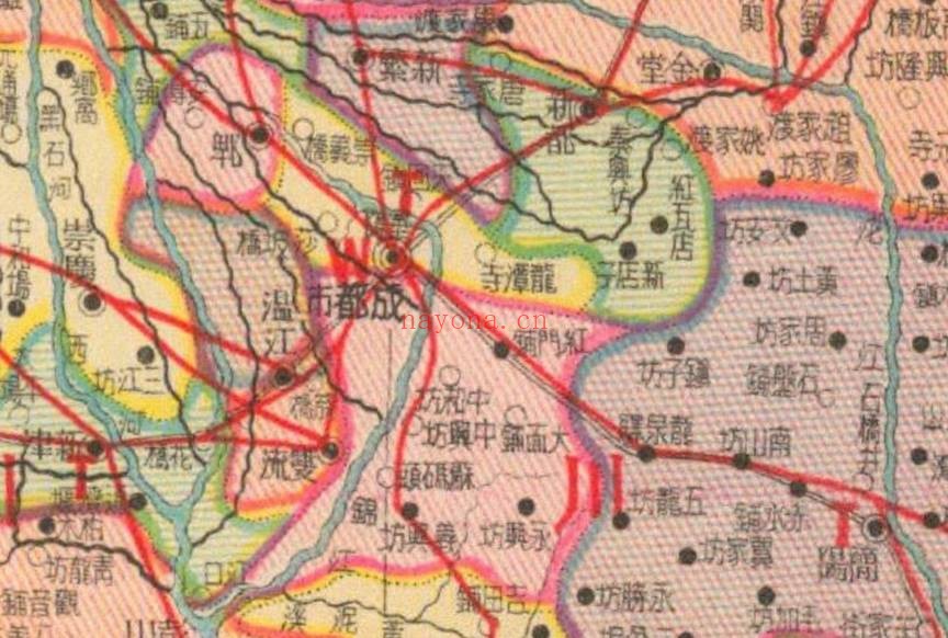 1938年四川明细地图