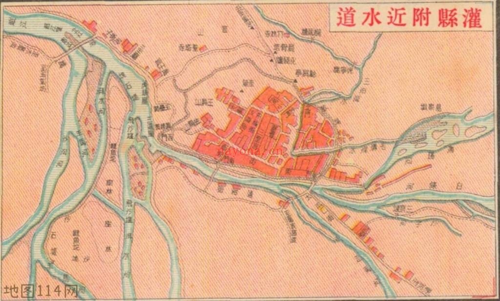 1938年四川明细地图