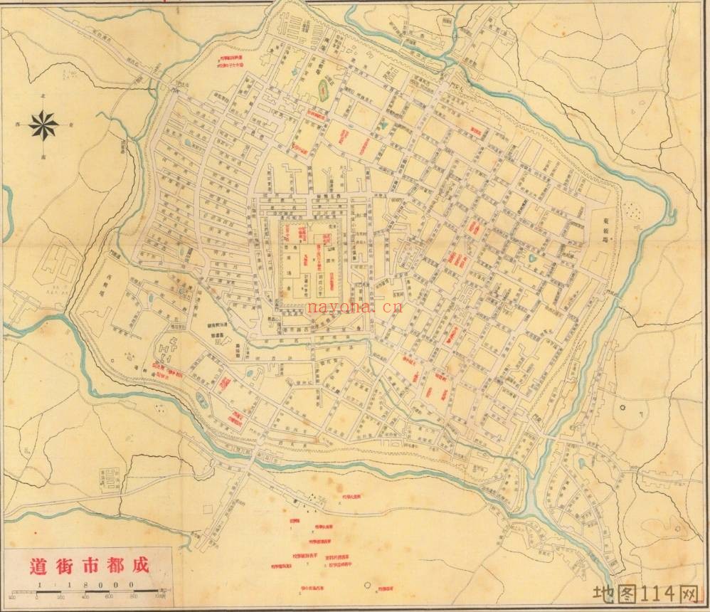 1938年四川明细地图