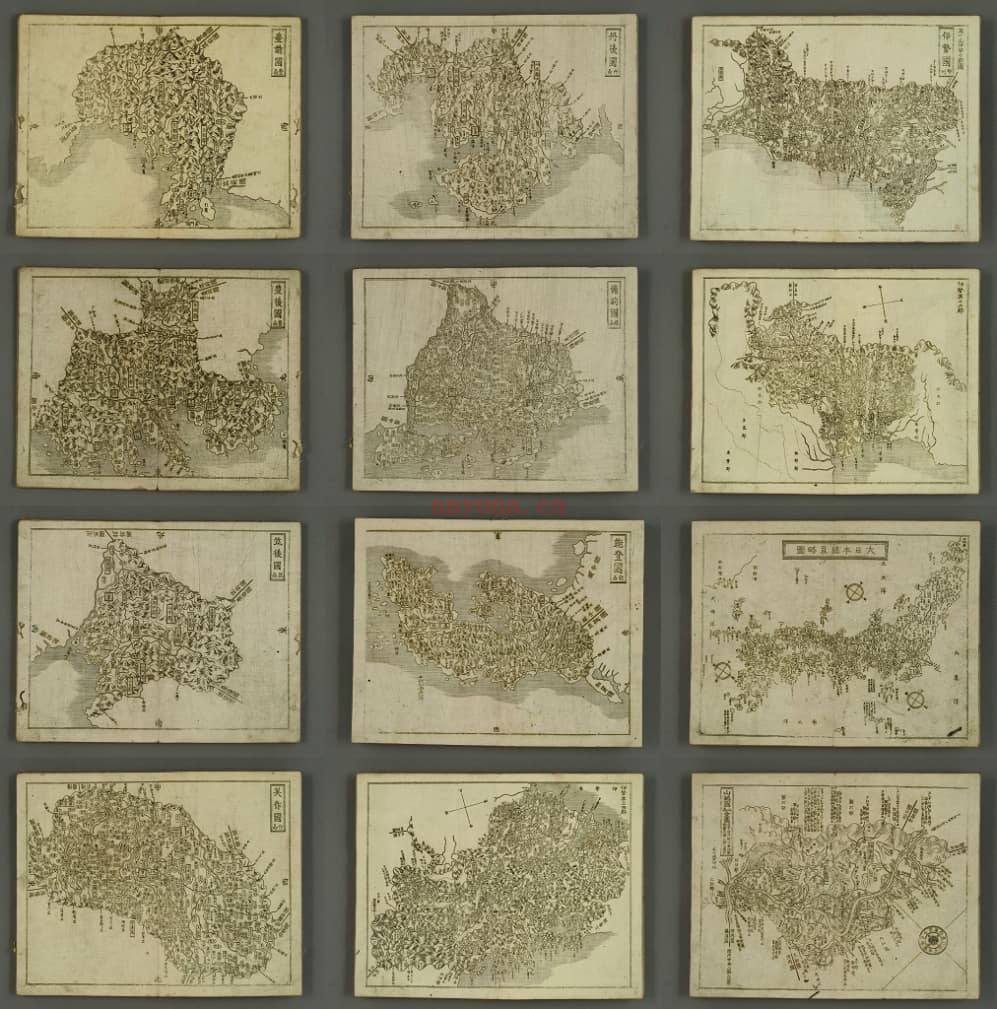 1865年日本国详图全册(103图)