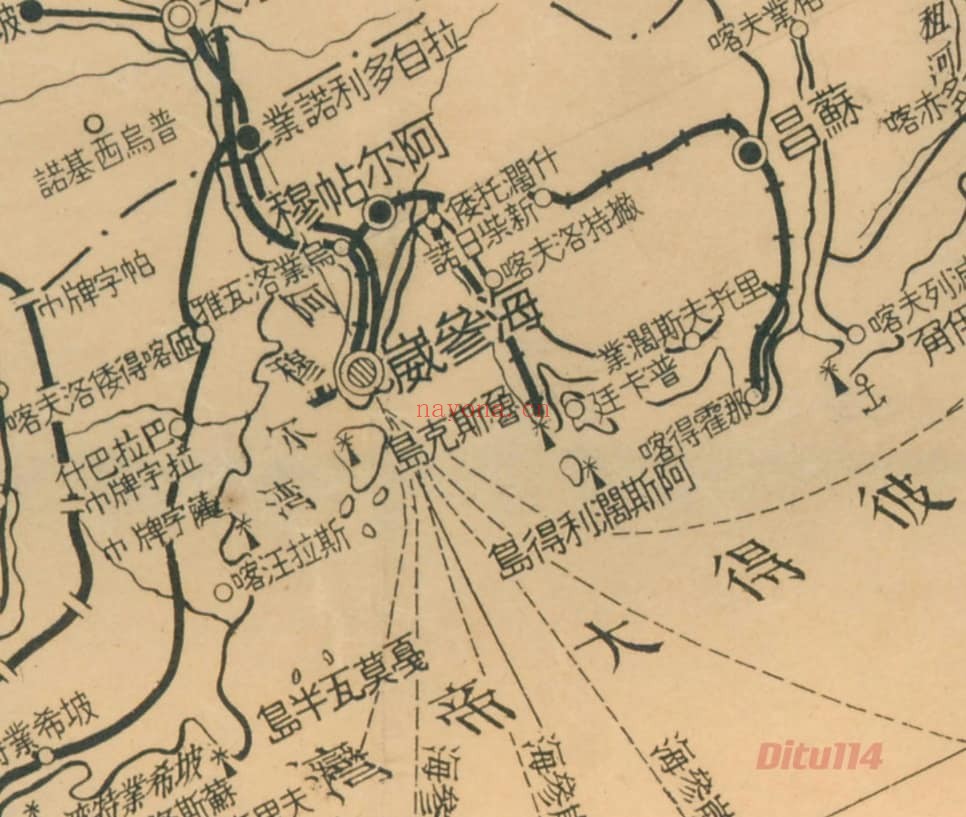1941年西伯利亚全图(拼图10幅)