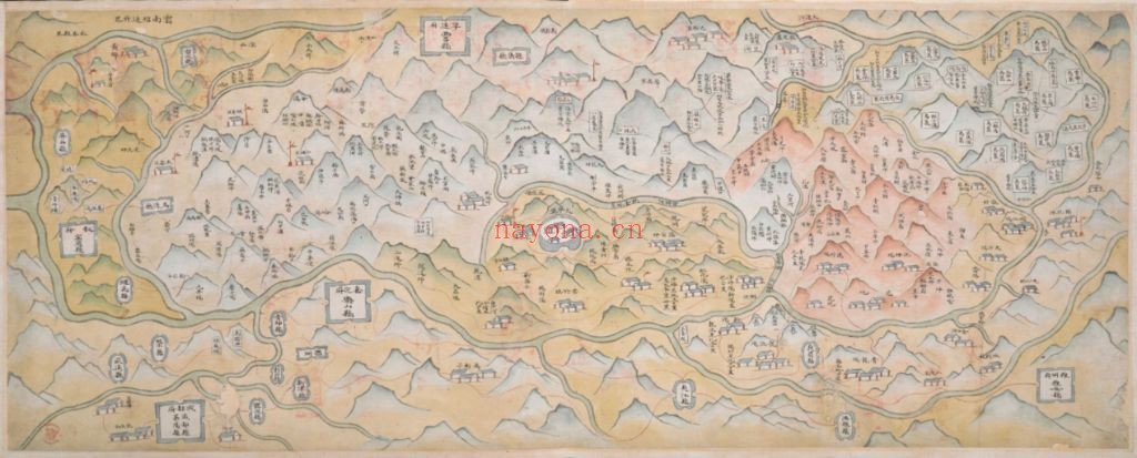 1799年四川嘉定府周边形势图