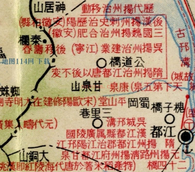 1934年江苏省历史地图(日绘)