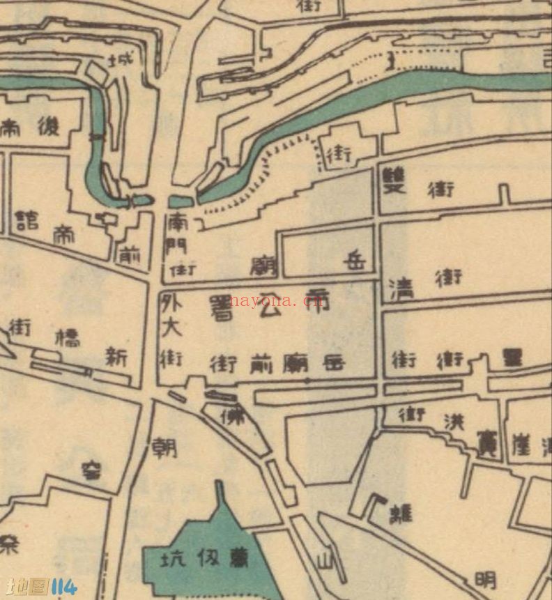 1940年济南地图(日绘)