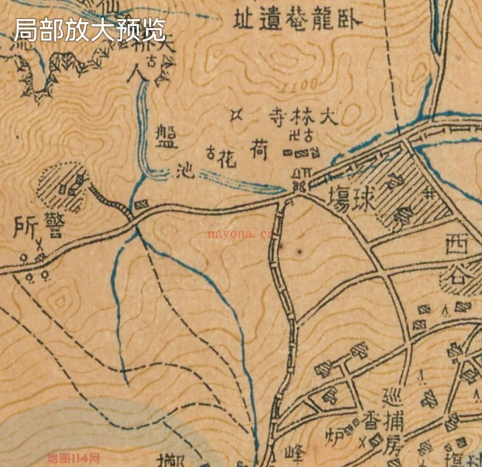 老地图之《江西庐山全图》