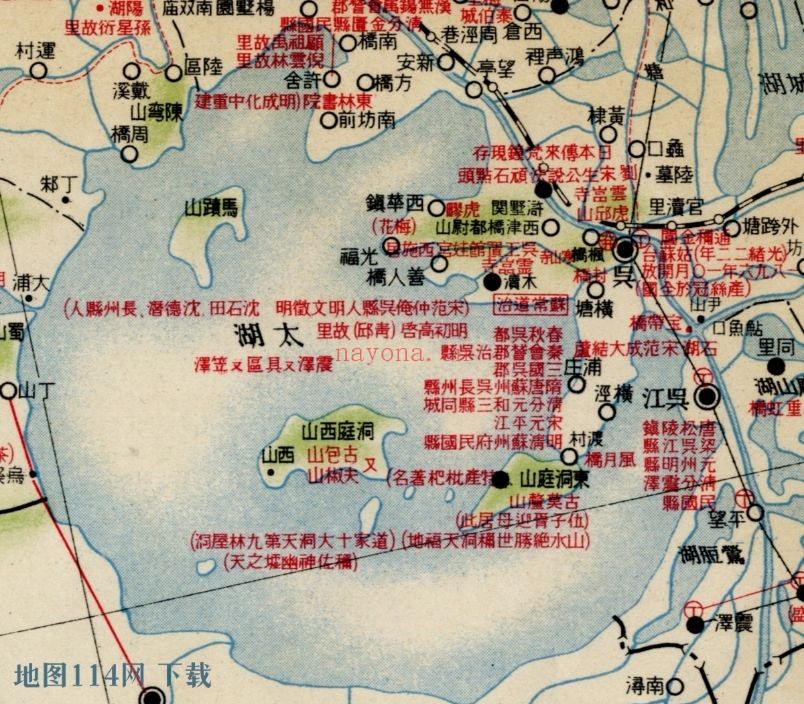 1934年江苏省历史地图(日绘)
