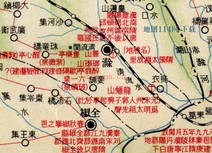 1934年江苏省历史地图(日绘)