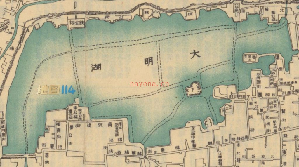1940年济南地图(日绘)