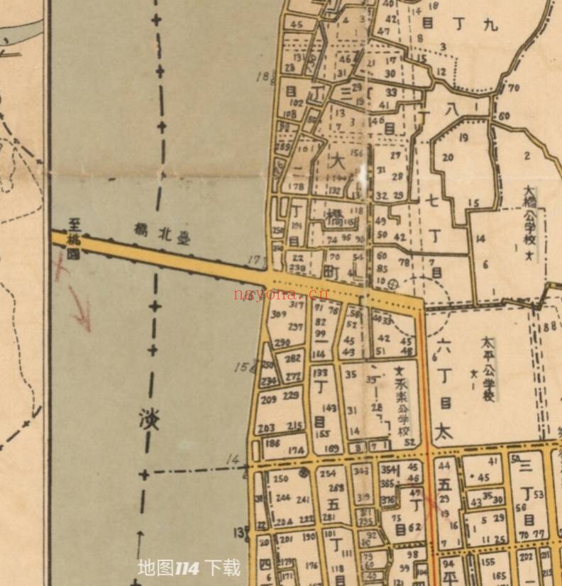 1932年台北町界地图