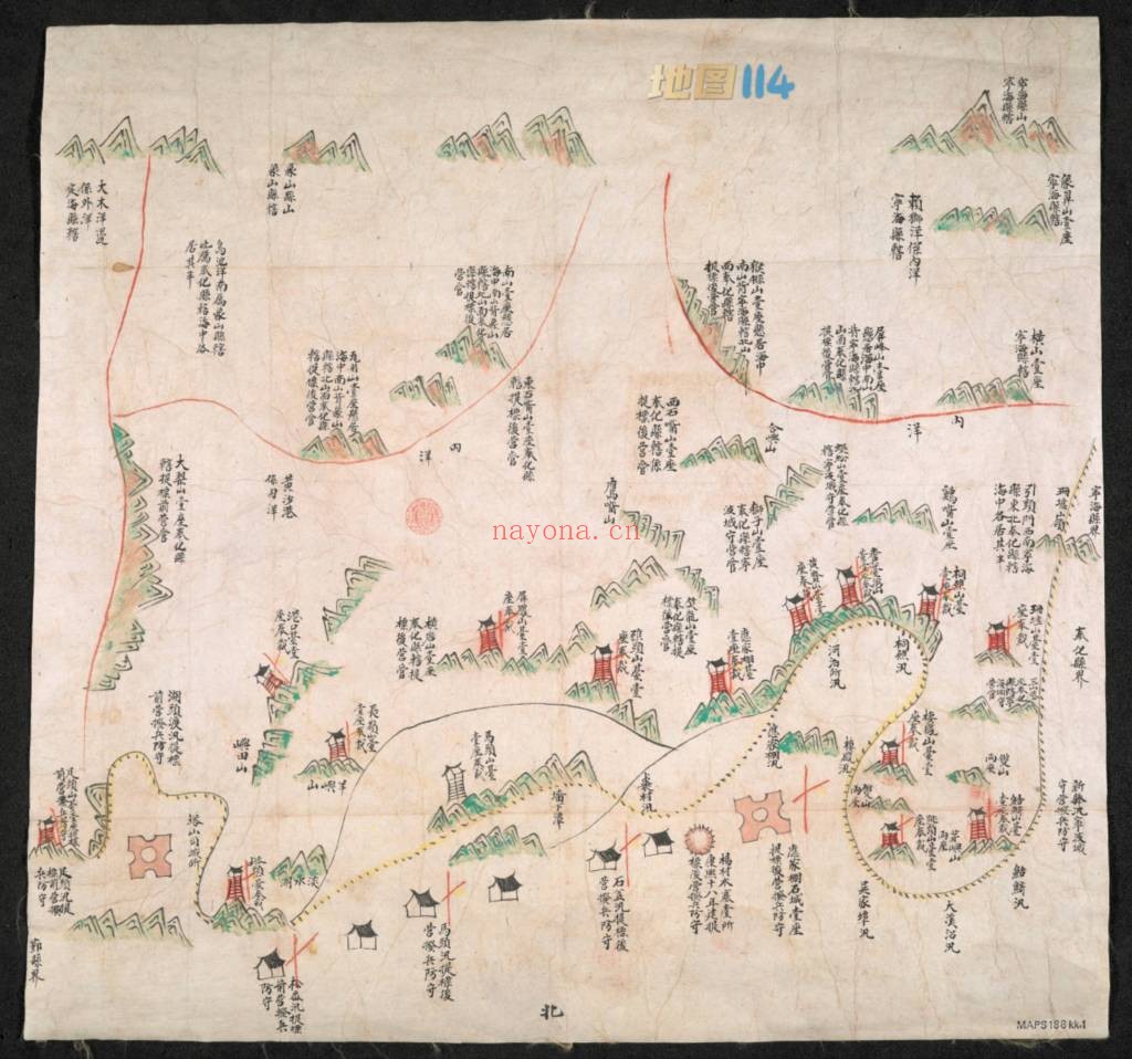 1841年宁波奉化地图