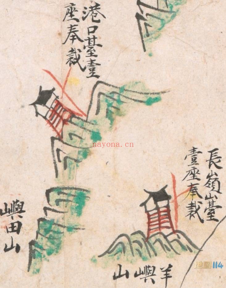 1841年宁波奉化地图