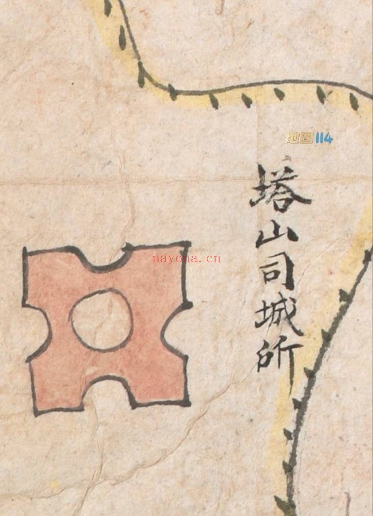 1841年宁波奉化地图