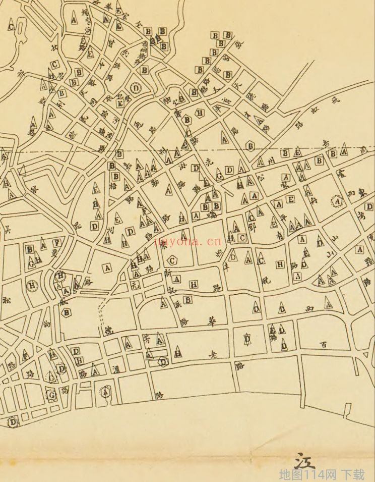 1928年上海工厂分布图