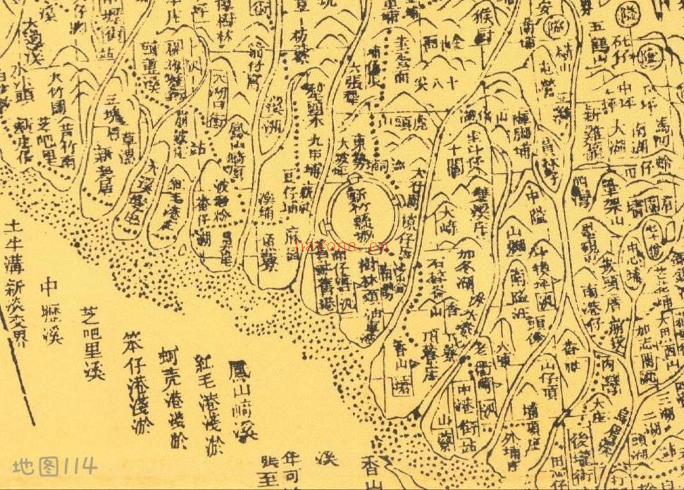 1880年台湾前后山舆图