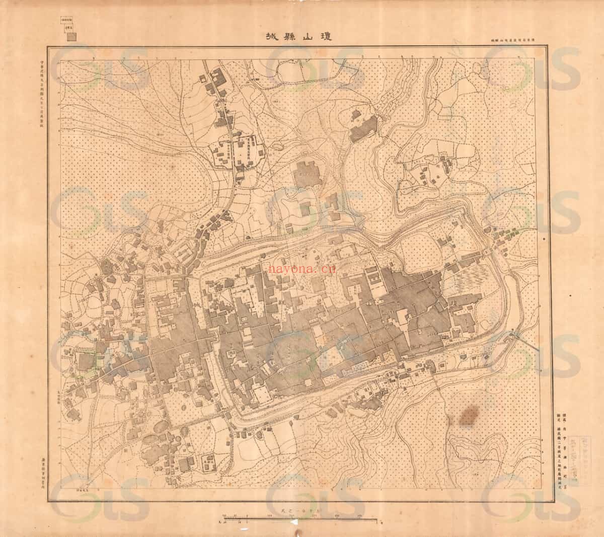 广东省城市图六幅(民国时期)