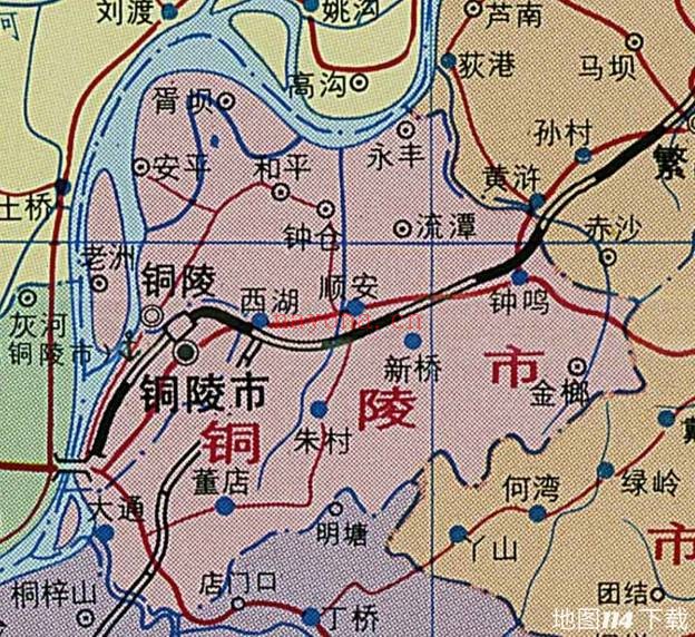 1998年安徽省地图
