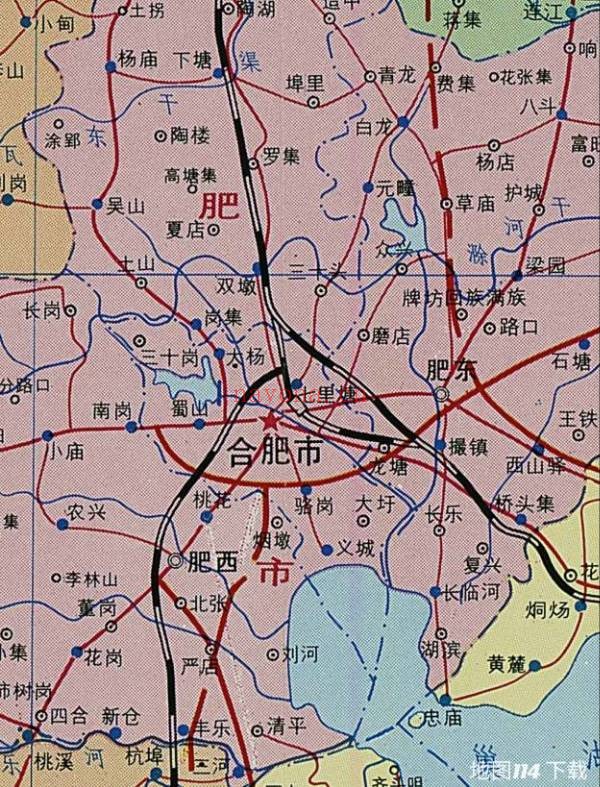 1998年安徽省地图