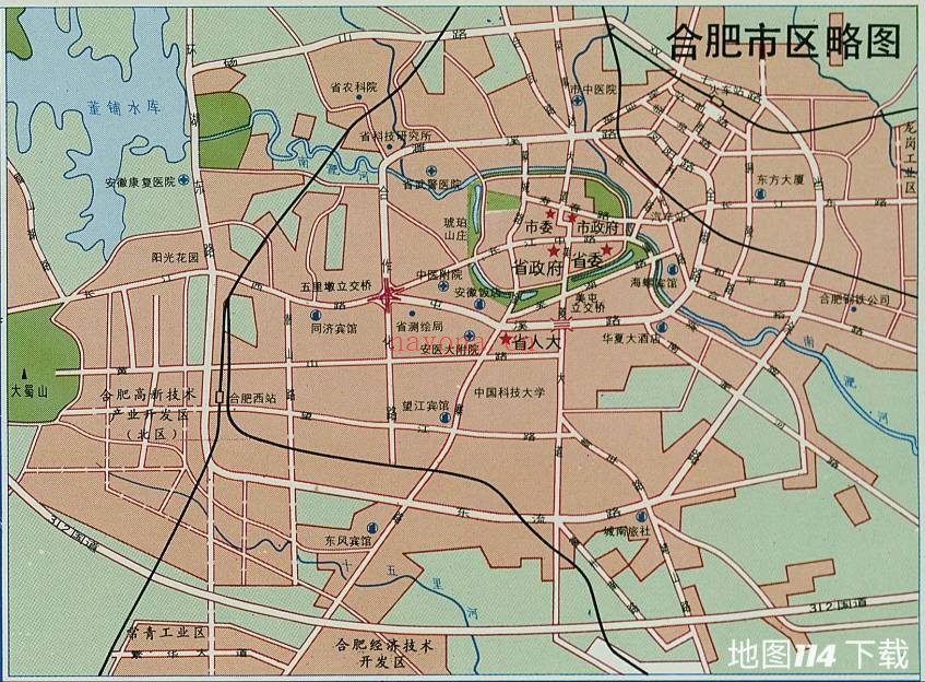 1998年安徽省地图