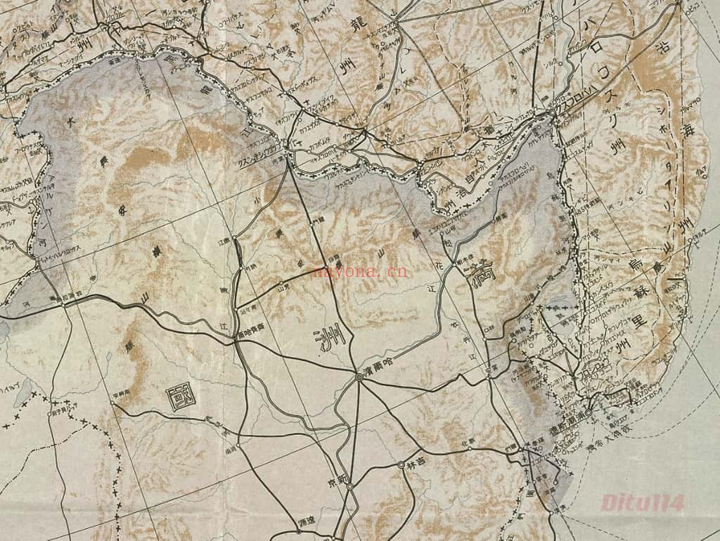 1945年日绘苏联邦舆地图