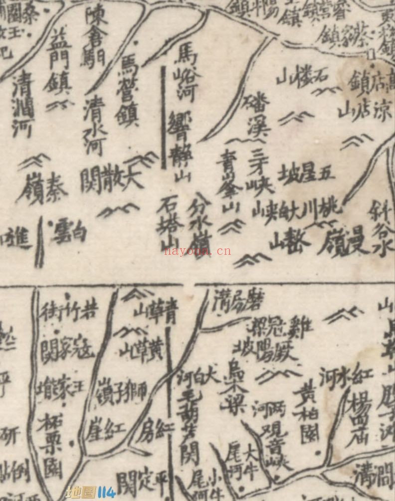 1864年陕西省全图