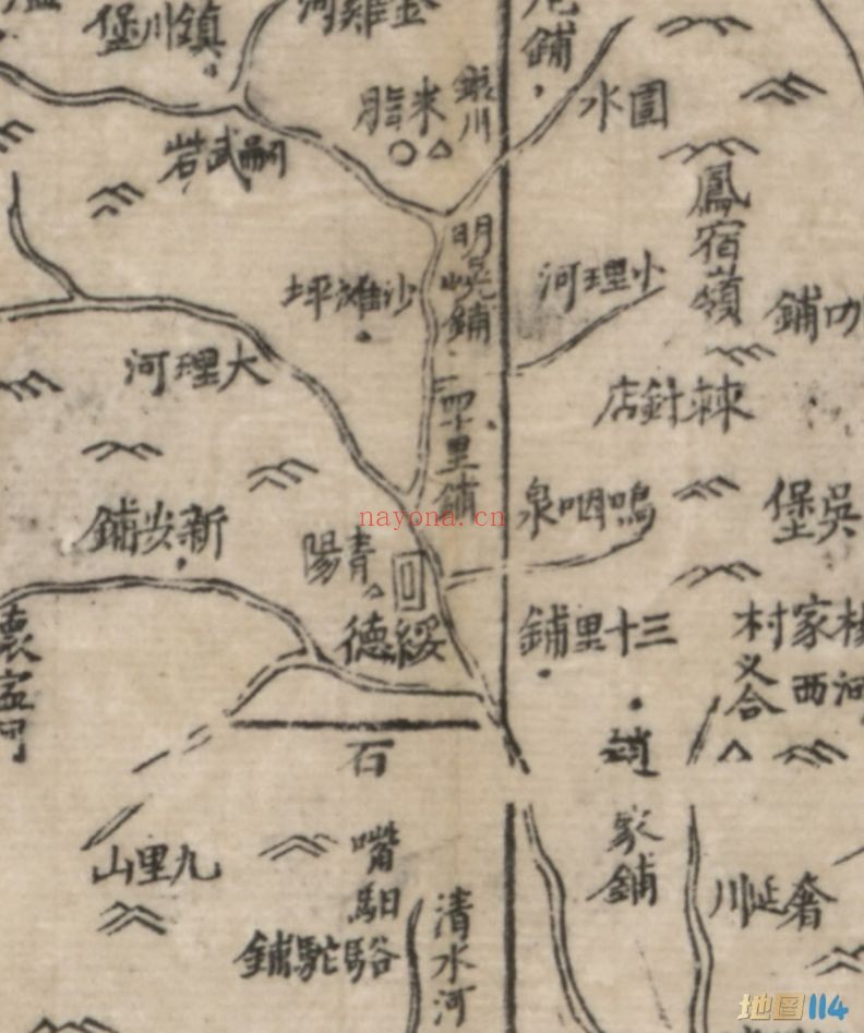 1864年陕西省全图