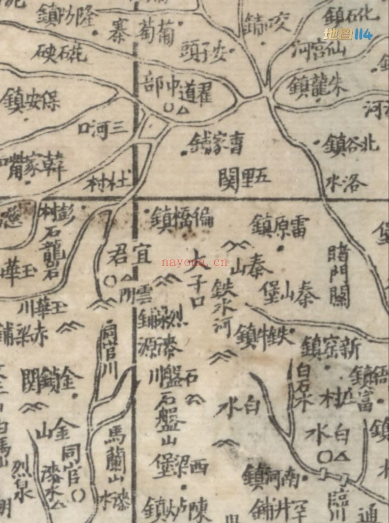 1864年陕西省全图