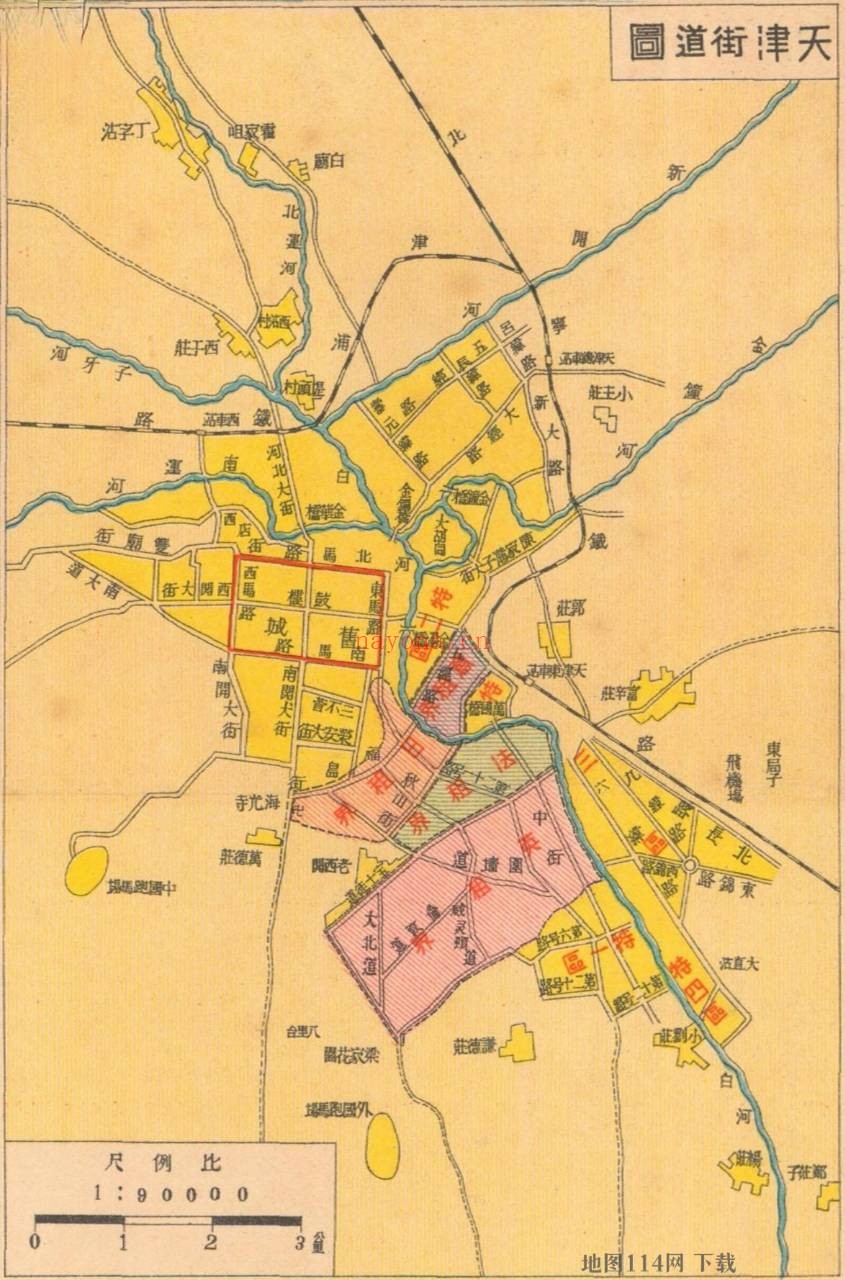 1937年民国河北明细地图
