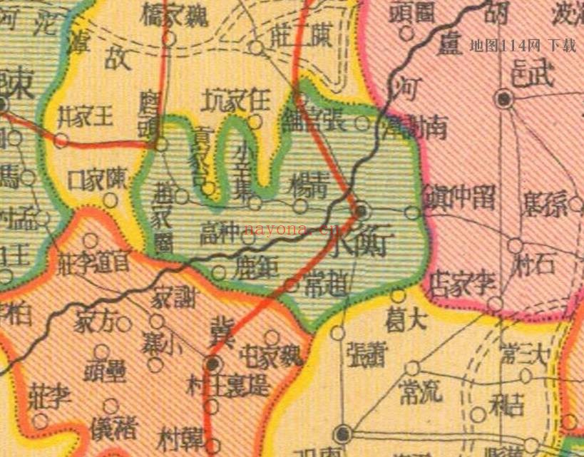 1937年民国河北明细地图