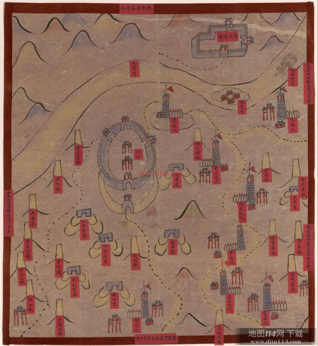 1785年山西保德州城图