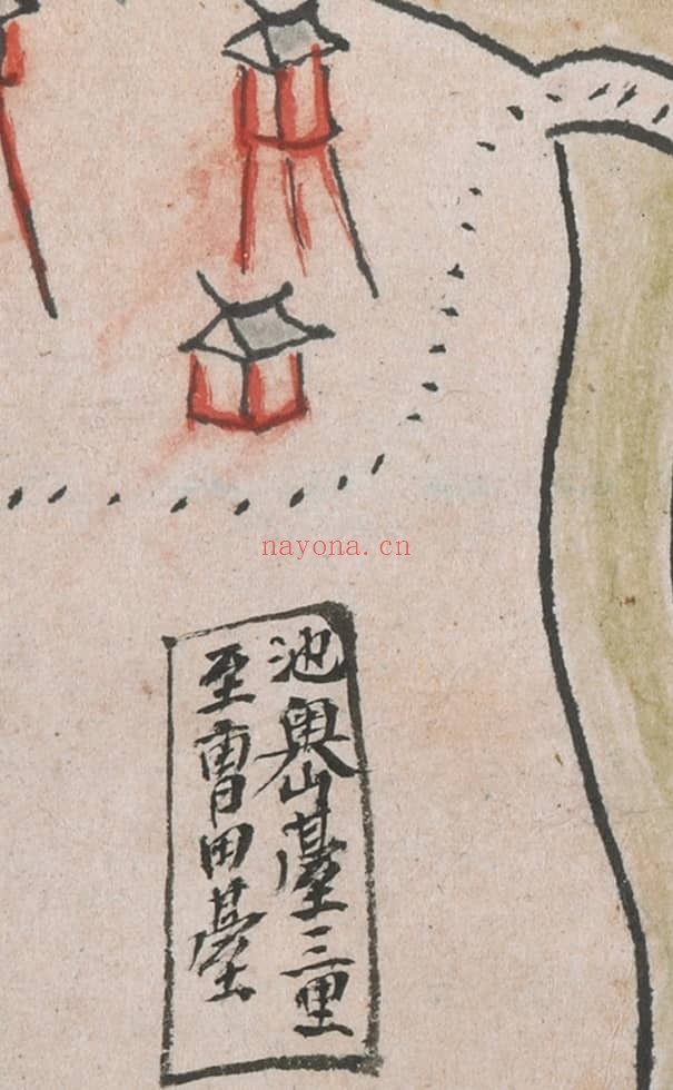 1728年盘石营城汛四至交界图