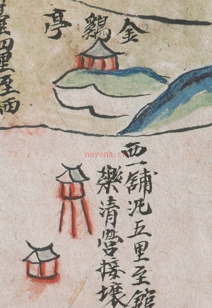 1728年盘石营城汛四至交界图