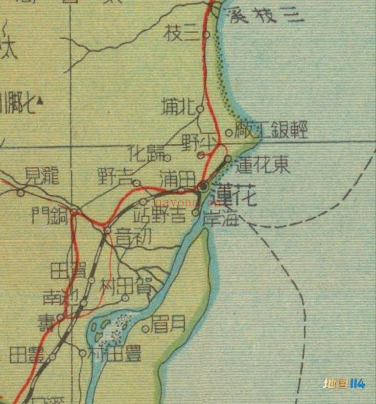 1947年台湾省分县详图