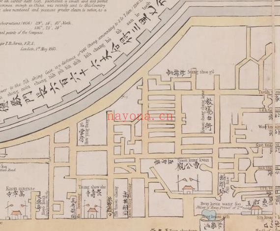 1843年晚清北京地图