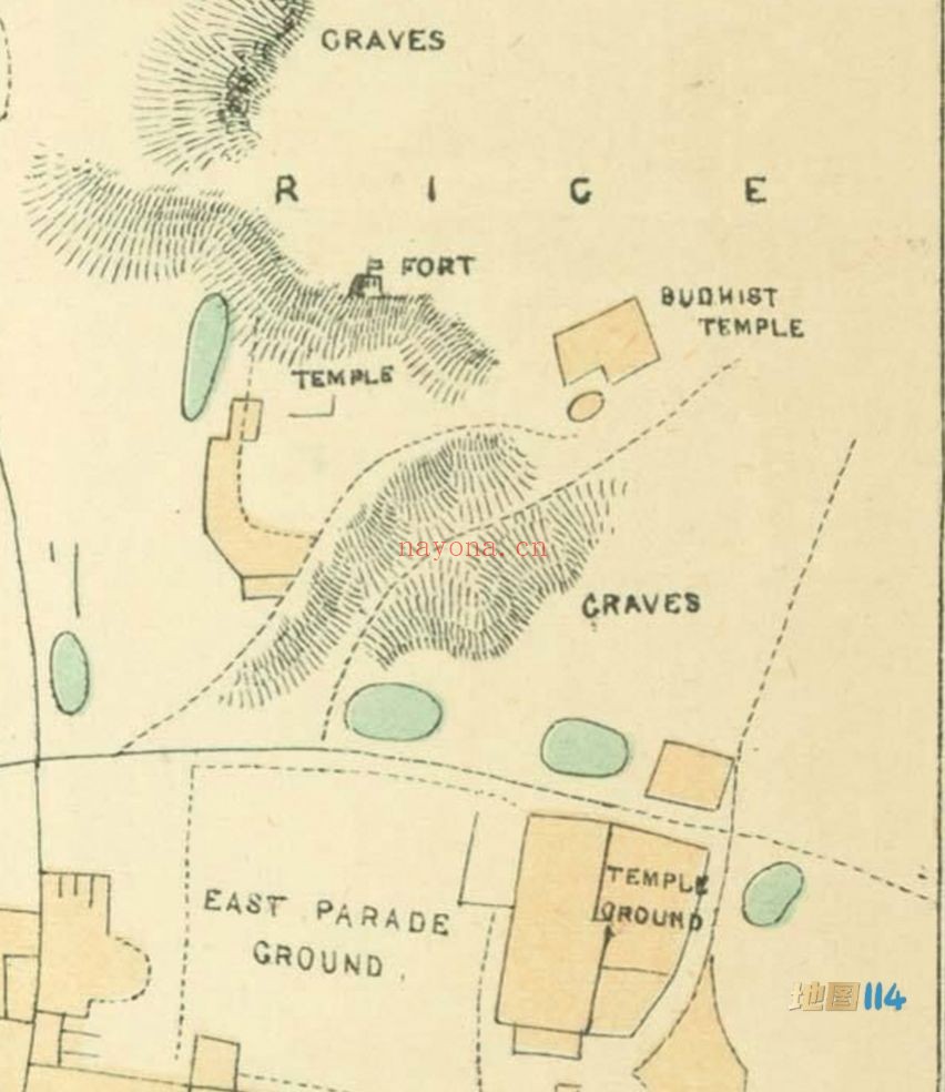 1875年广州城地图