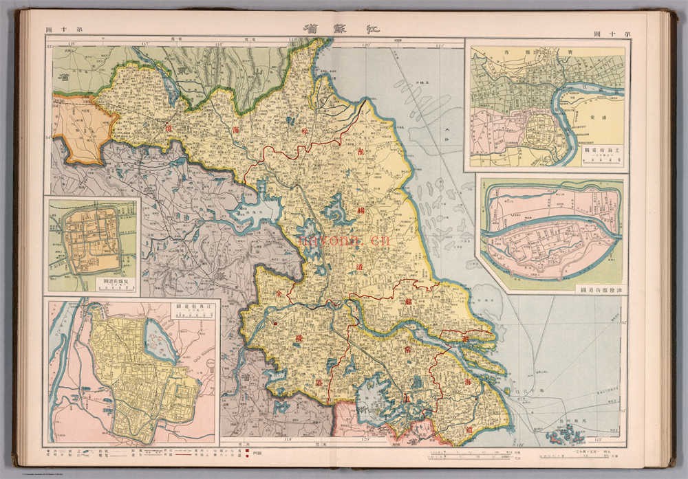1917年江苏省地图