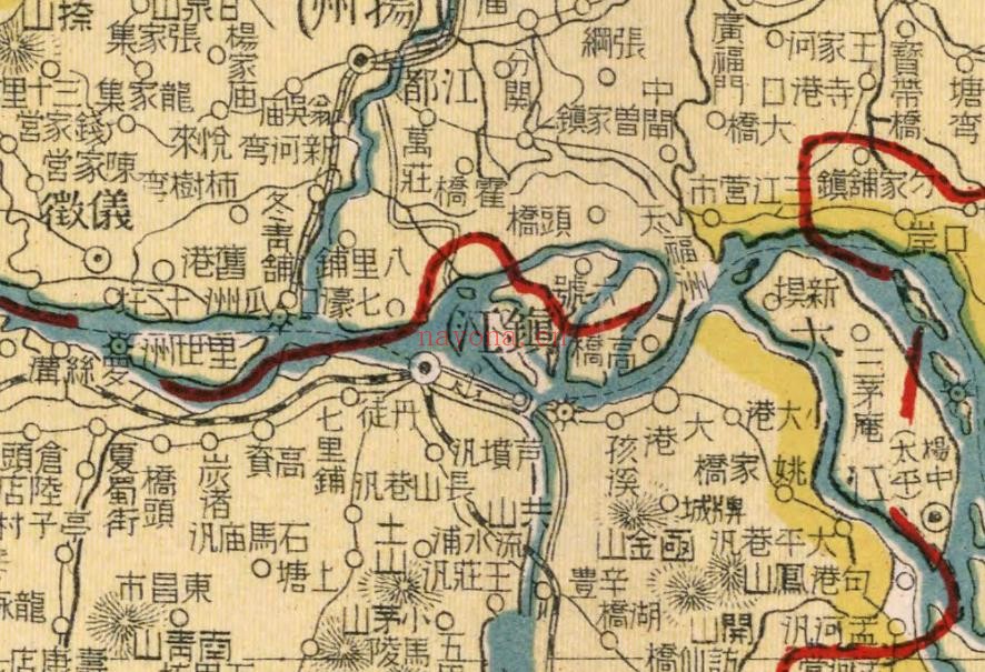 1917年江苏省地图