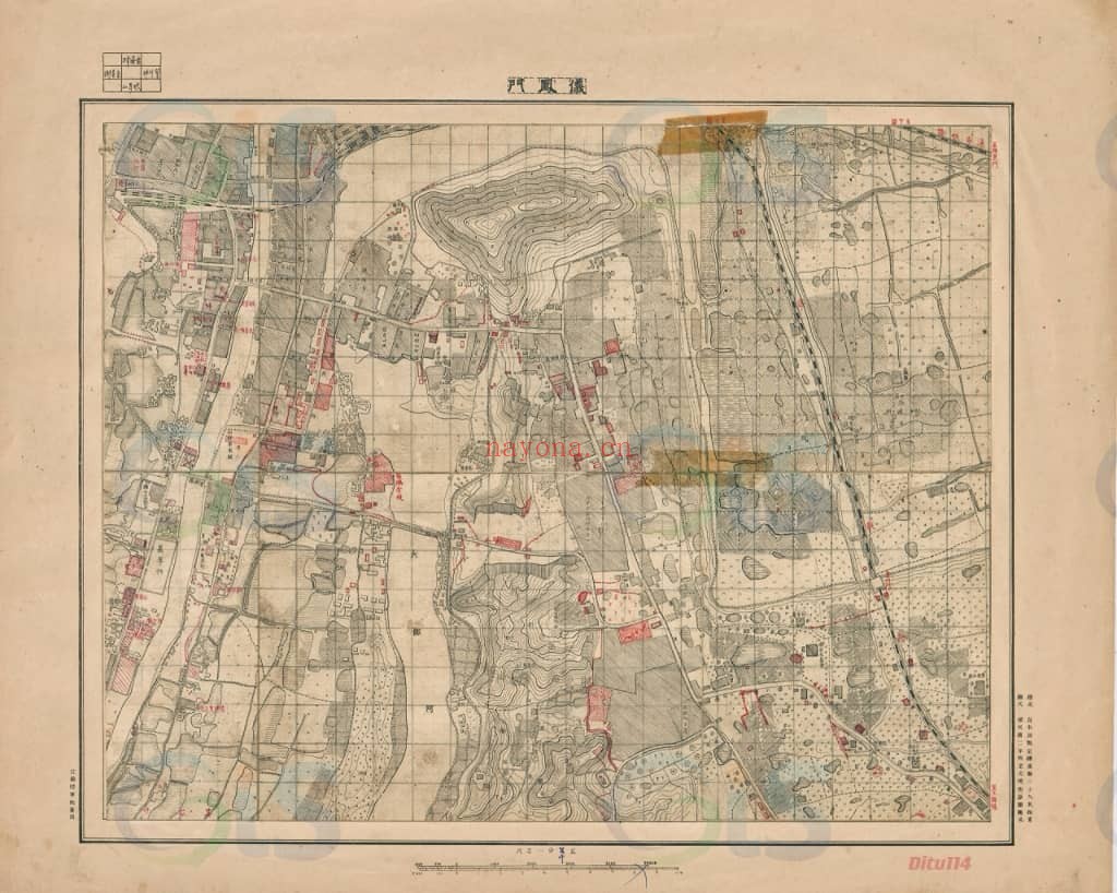 1923年南京北部地形图29幅
