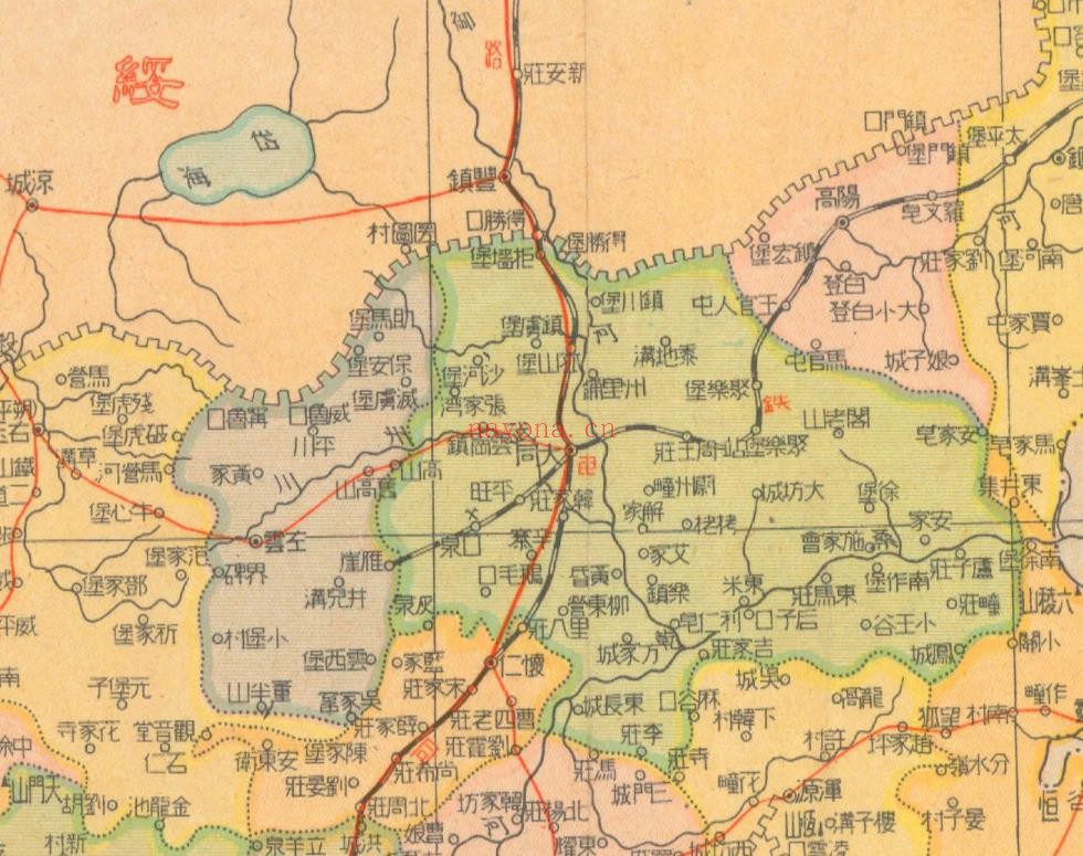 1941年山西分县详图