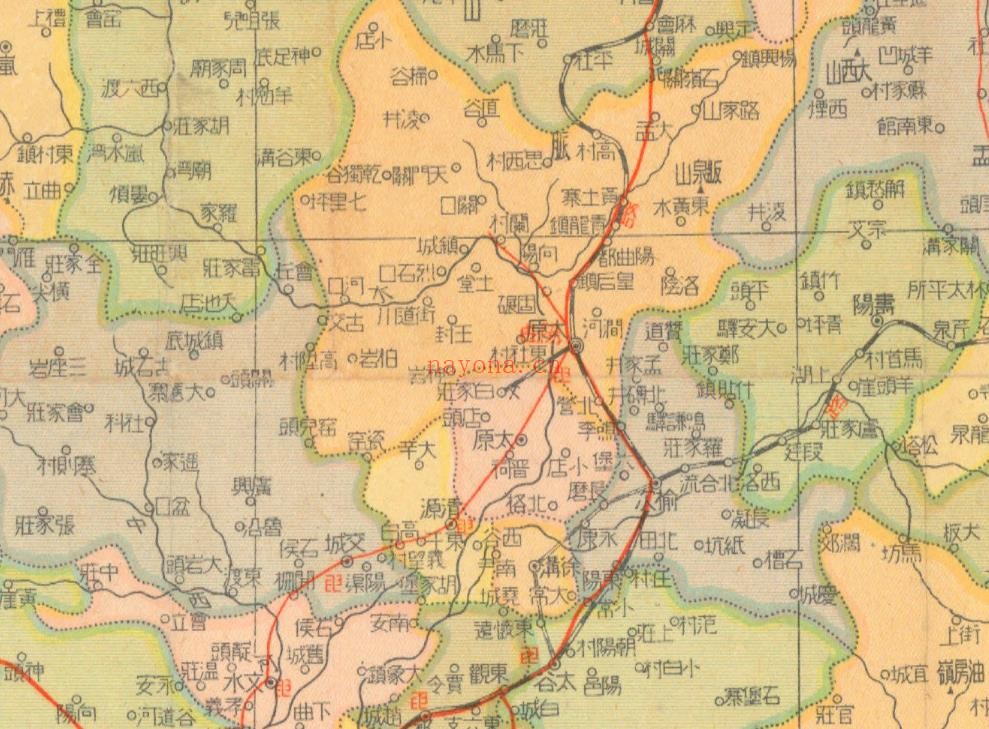 1941年山西分县详图