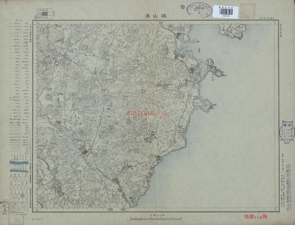 1926年朝鲜五万分一地形图(721幅)