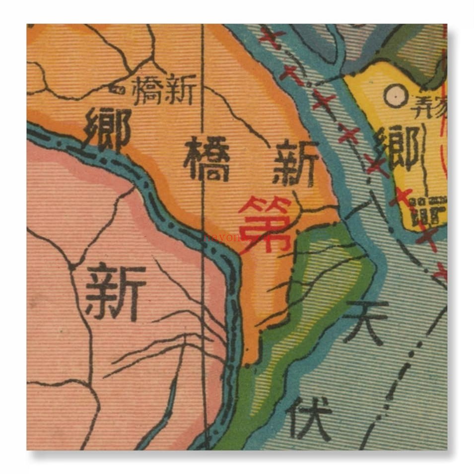 1931年新体江都县明细图